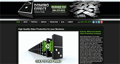 Desktop Screenshot of dominoeffectproductions.net